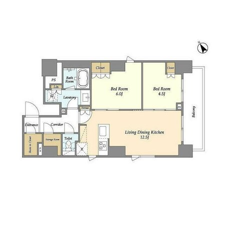 グランカーサ蔵前の物件間取画像